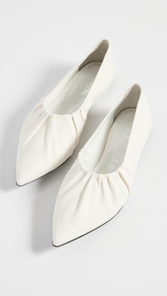 

Балетки BY FAR Regina White Nappa Leather, белый