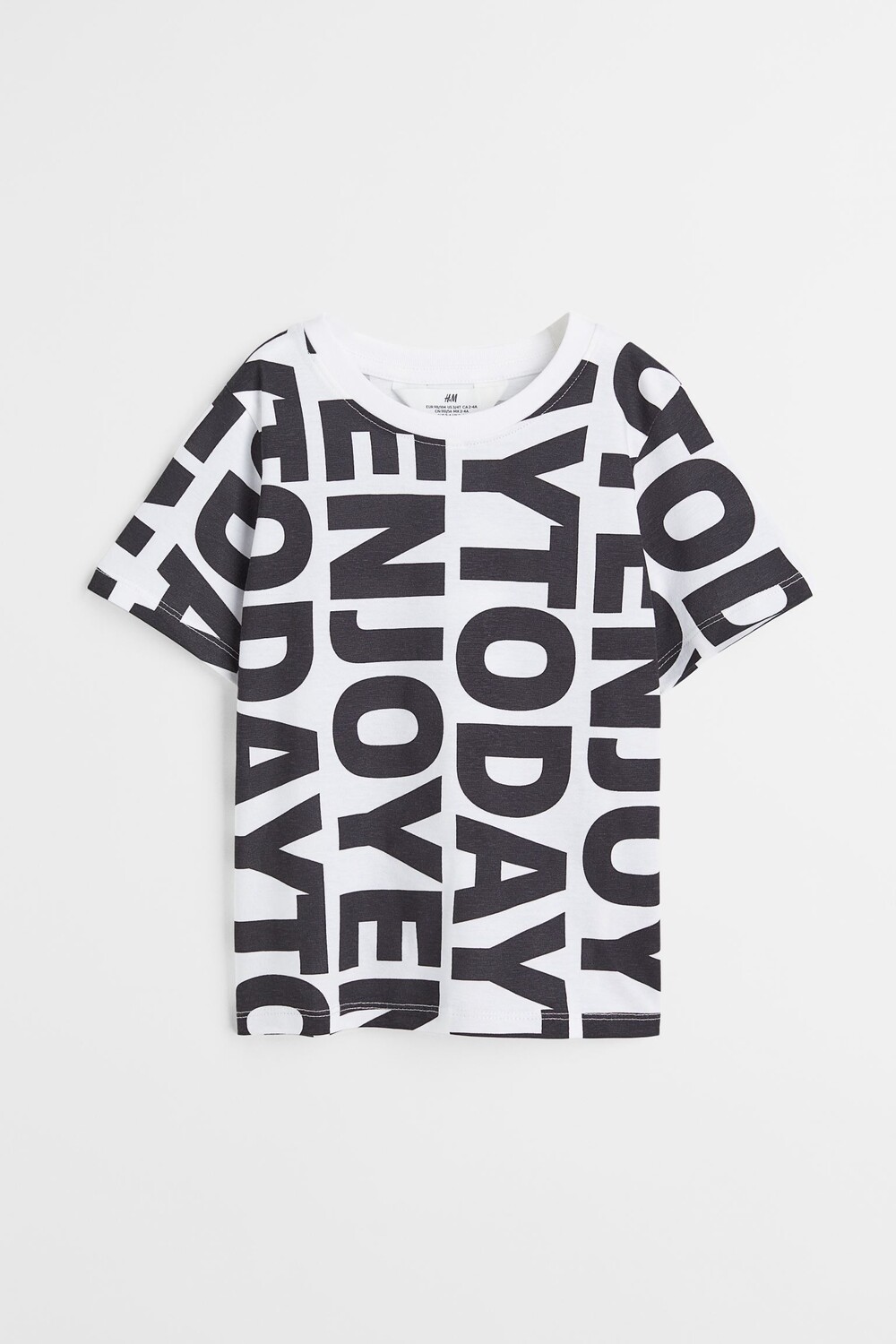

Футболка с принтом H&M Enjoy Today, белый