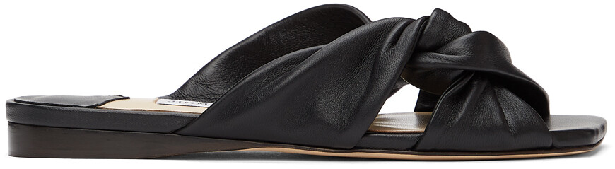 

Черные сандалии на плоской подошве Narisa Jimmy Choo