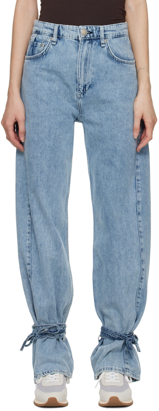 

Синие джинсы скинни rag & bone