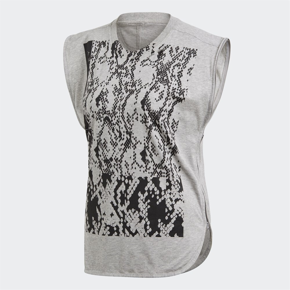 

Футболка adidas Graphic Tank Kadın Atlet, серый/черный