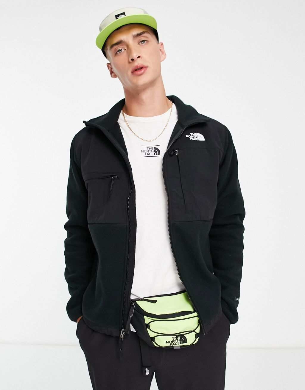 

Черный флис на молнии The North Face Denali Polartec