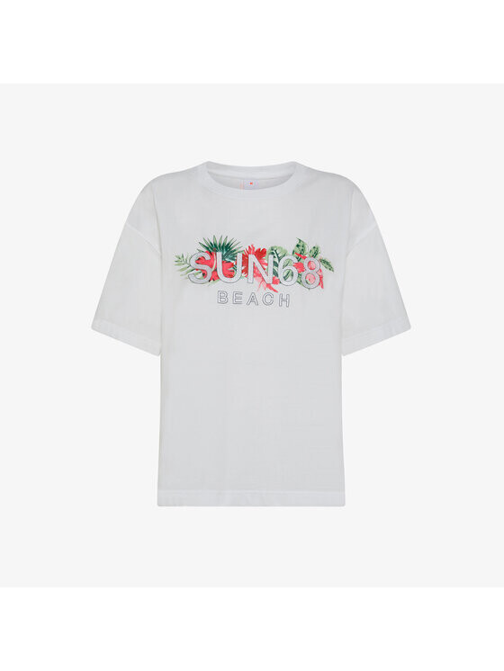

Толстовка regular fit Sun68, белый