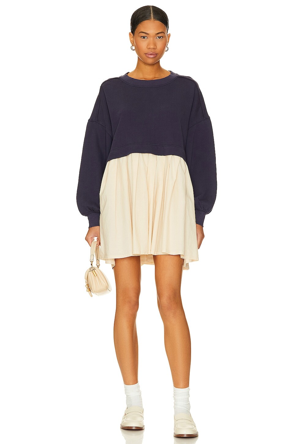 

Платье Free People Eleanor Sweatshirt In Tempest Combo, цвет Tempest Combo