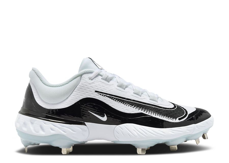 

Кроссовки Nike Alpha Huarache Elite 4 Low, цвет White Black Blue Tint
