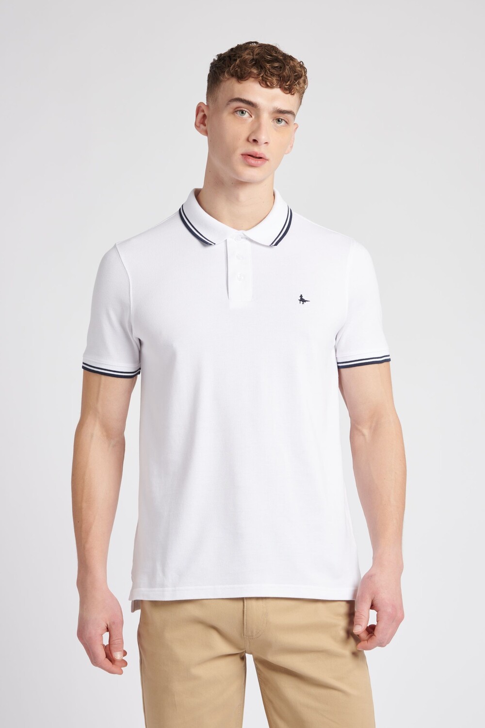 

Рубашка-поло из пике Edgewear Jack Wills, белый