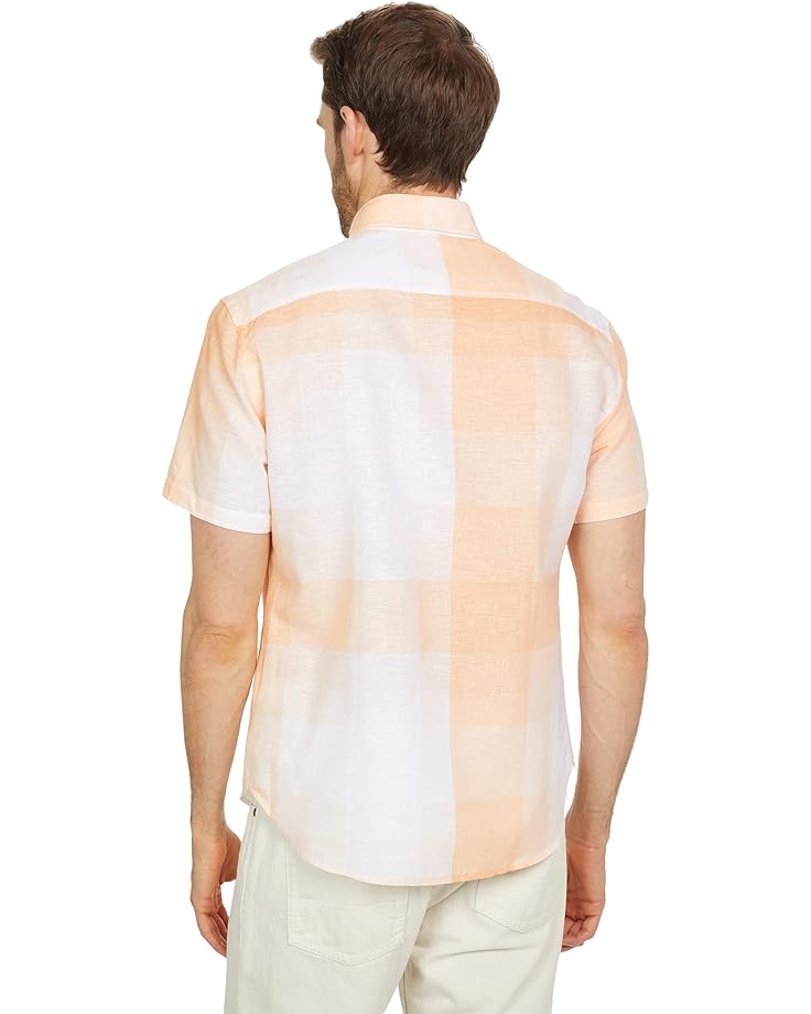 Рубашка Billy Reid Short Sleeve Kirby Shirt, оранжевый