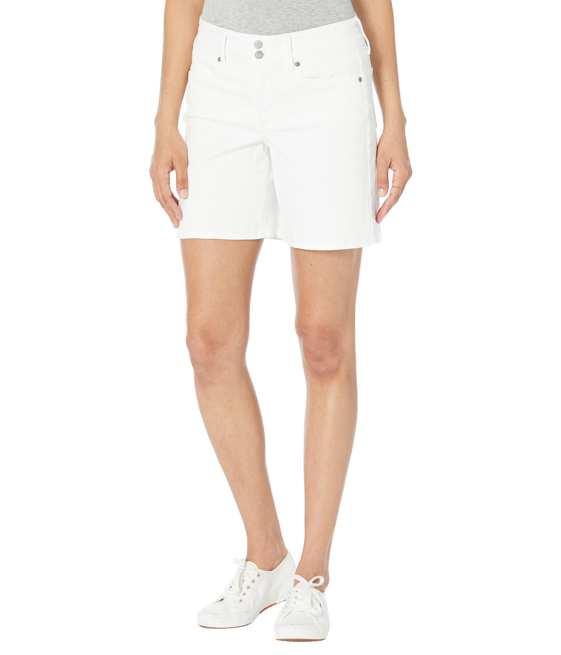 Шорты NYDJ, 7 Roxanne Shorts in Optic White