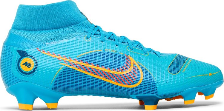 

Бутсы Nike Mercurial Superfly 8 Pro FG 'Chlorine Blue Laser Orange', синий