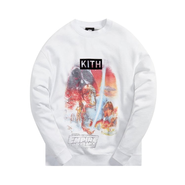 Толстовка Kith For Star Wars Empire Crewneck 'White', белый - фото