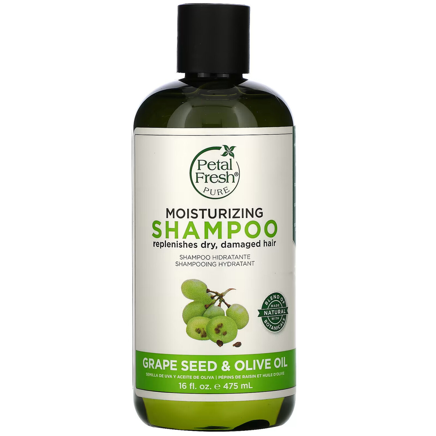 

Petal Fresh, увлажняющий шампунь, с виноградными косточками и оливковым маслом, 475 мл (16 жидк. унций)