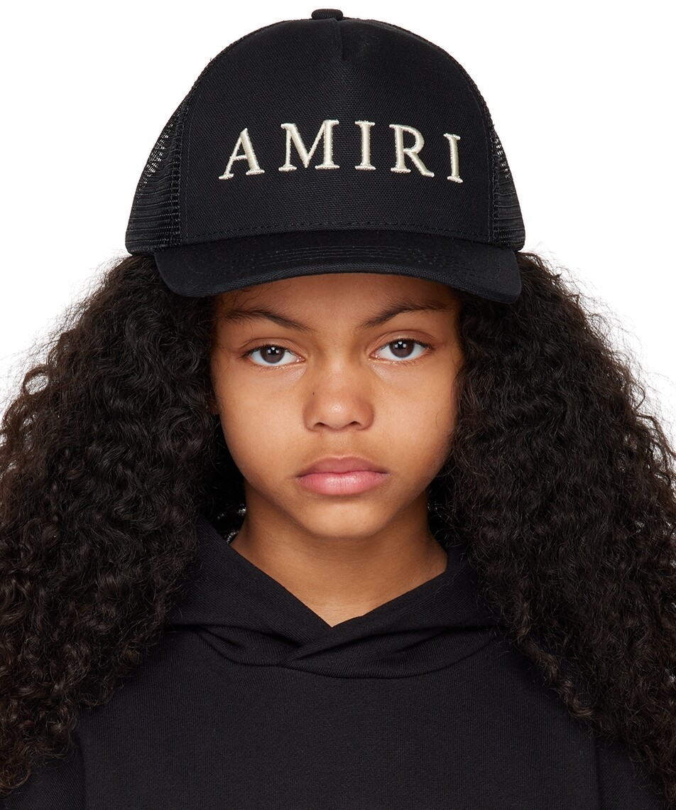 

Детская черная кепка с логотипом Trucker AMIRI