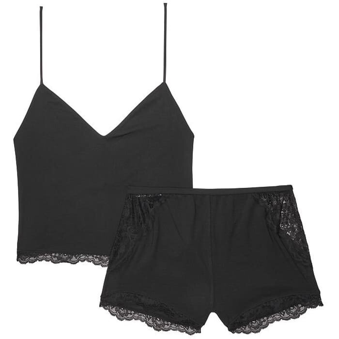 

Пижама Victoria's Secret Stretch Modal Lace-Back, черный