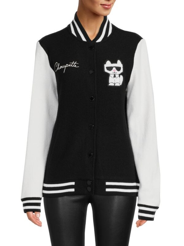 

Университетская куртка choupette Karl Lagerfeld Paris Black, Красный