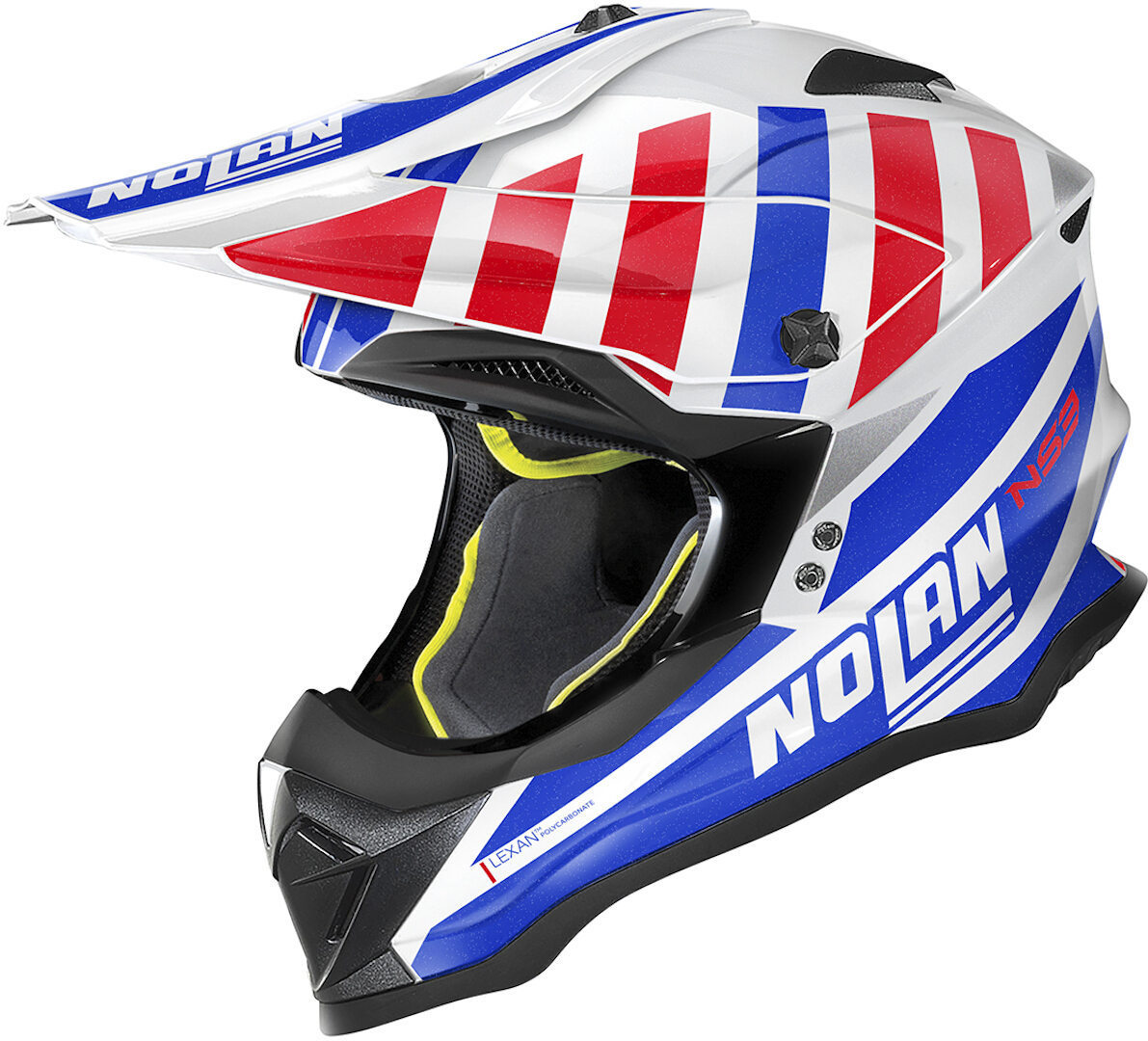 Шлем Nolan N53 Cliffjumper для мотокросса, белый/красный/синий