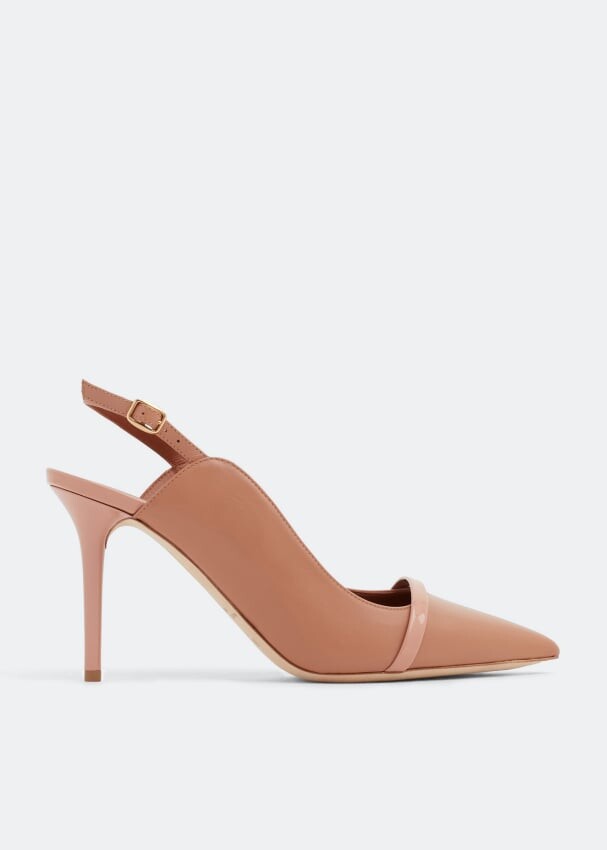 Туфли MALONE SOULIERS Marion slingback pumps, бежевый туфли лодочки с ремешком на пятке tamaris черный