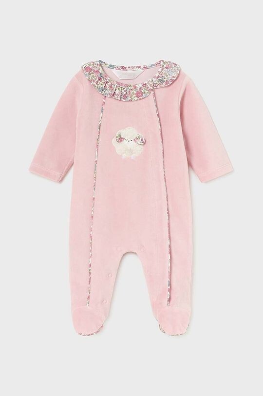

Хлопковый детский комбинезон Mayoral Newborn, розовый