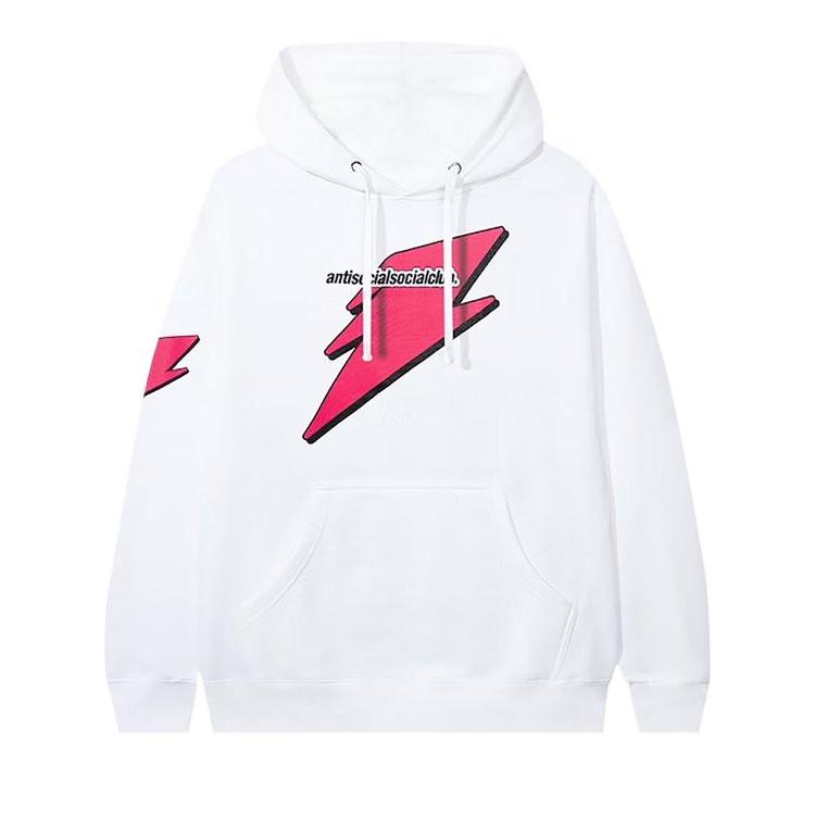 Худи Anti Social Social Club Careless Hoodie 'White/Pink', белый - фото