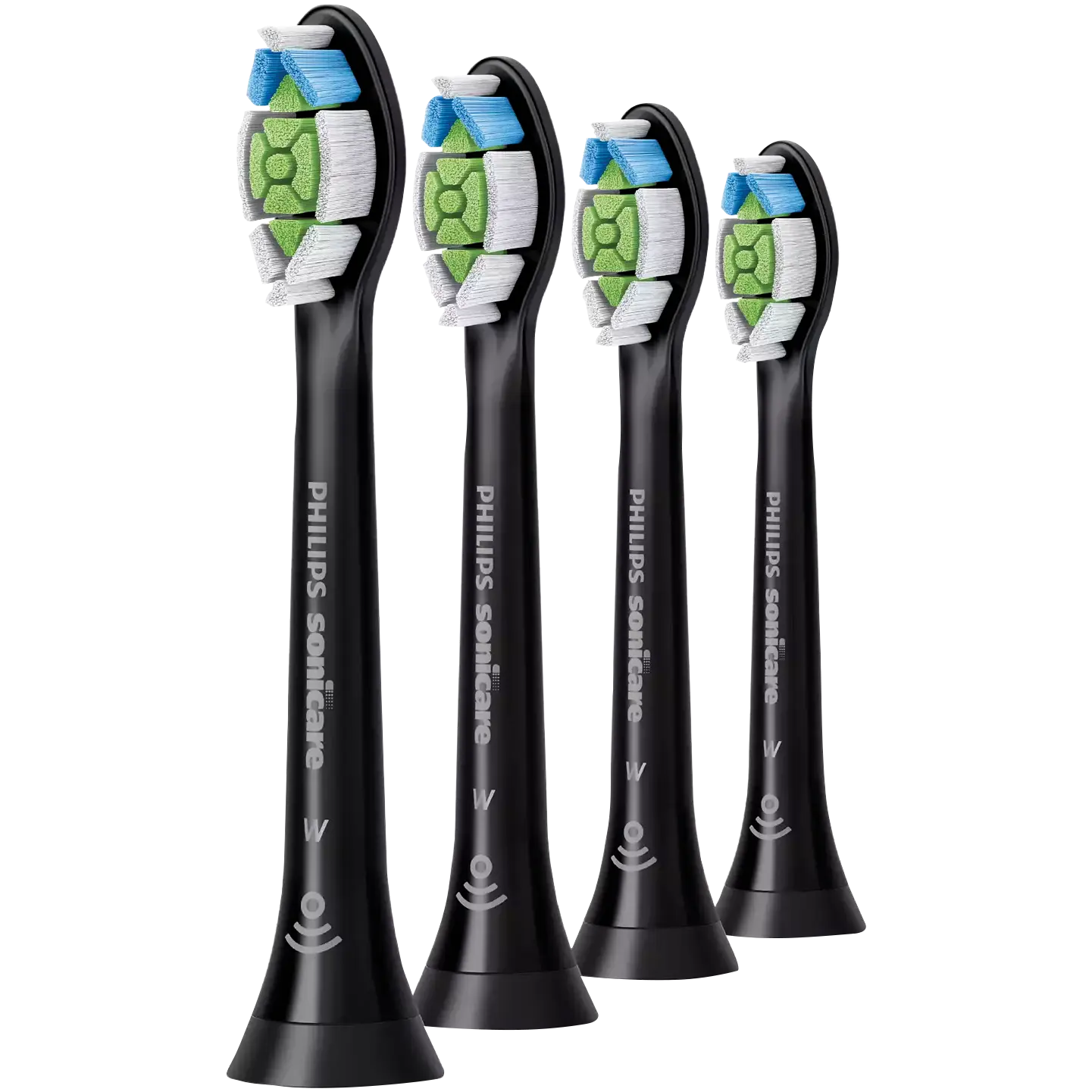 

Philips Sonicare W2 Optimal White HX6064/11 Черные звуковые насадки для зубных щеток, 4 шт./1 упаковка