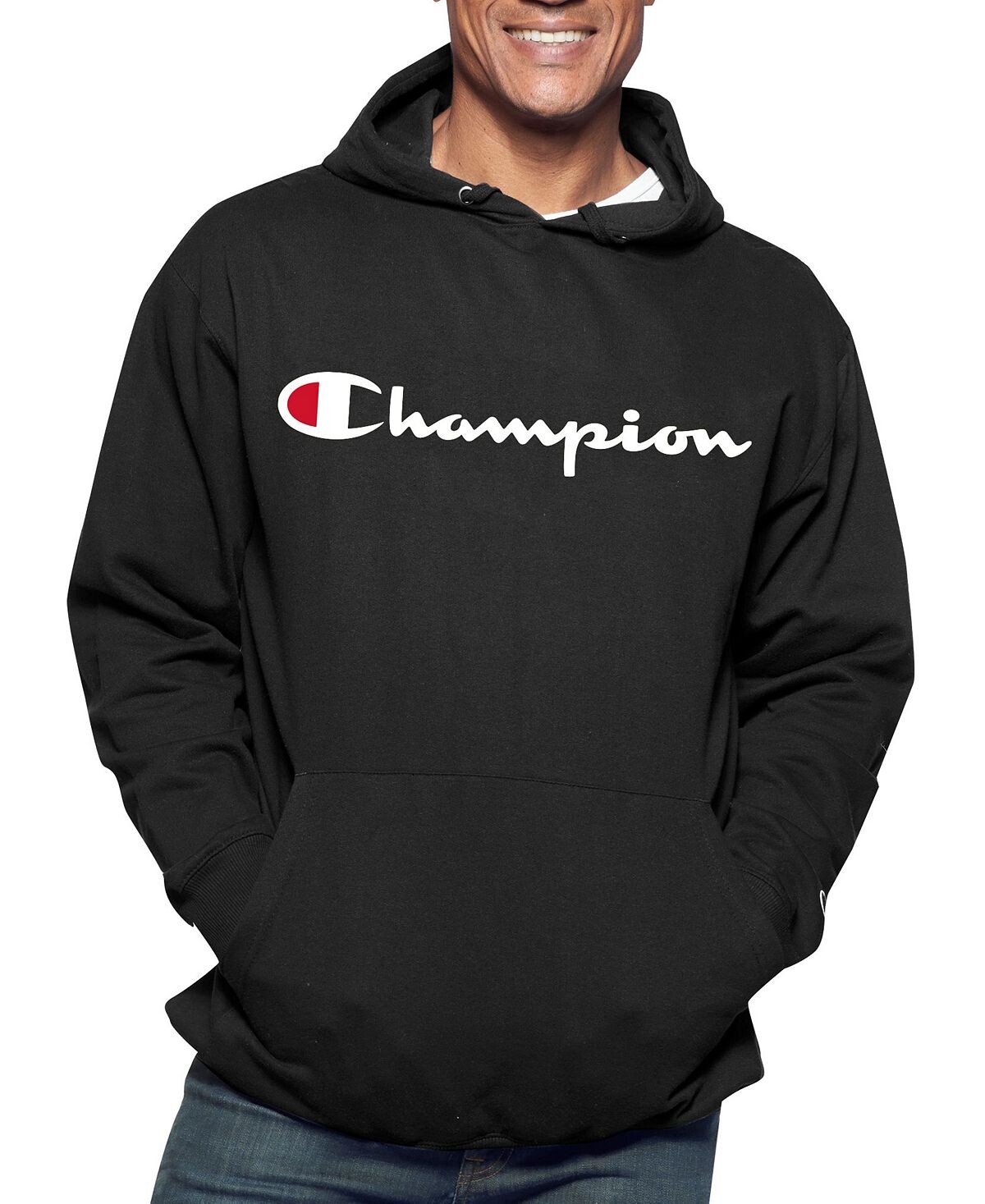 

Мужская худи с логотипом Champion, черный