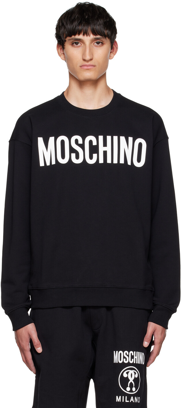 

Черная толстовка с принтом Moschino, Черный
