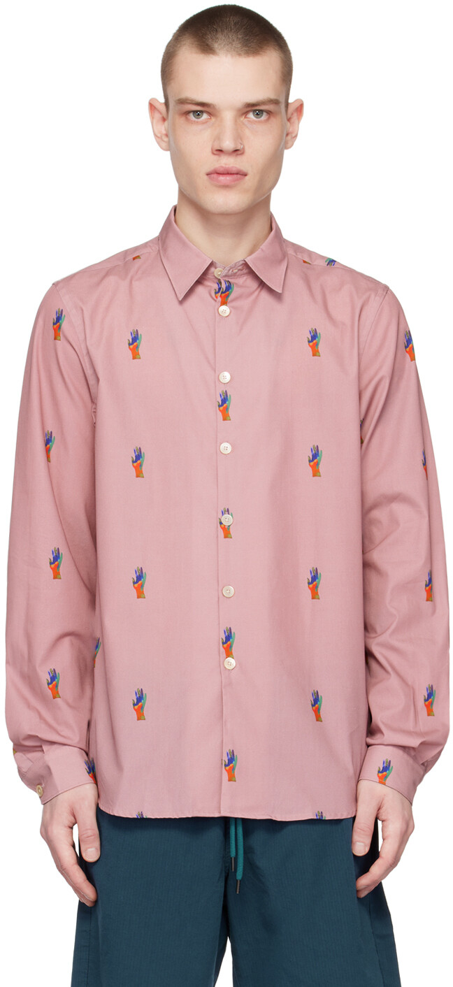 

Фиолетовая рубашка с принтом PS by Paul Smith