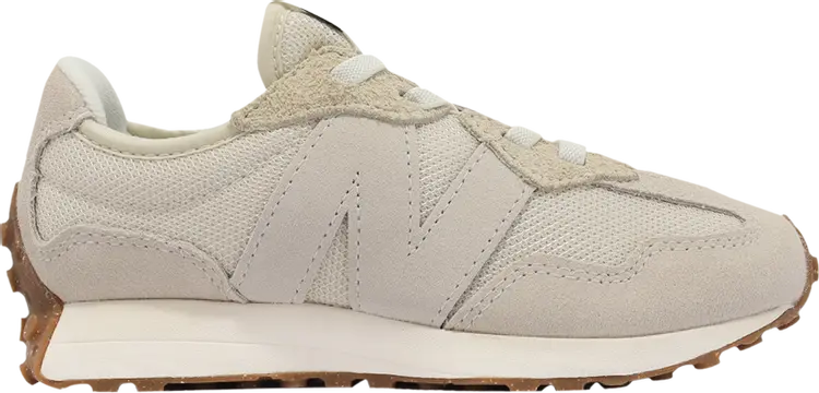 

Кроссовки New Balance 327 Bungee Lace Little Kid Wide 'Incense Moonbeam', кремовый