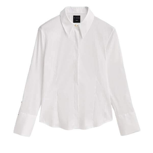 

Рубашка Massimo Dutti Stretch Poplin Studio, белый
