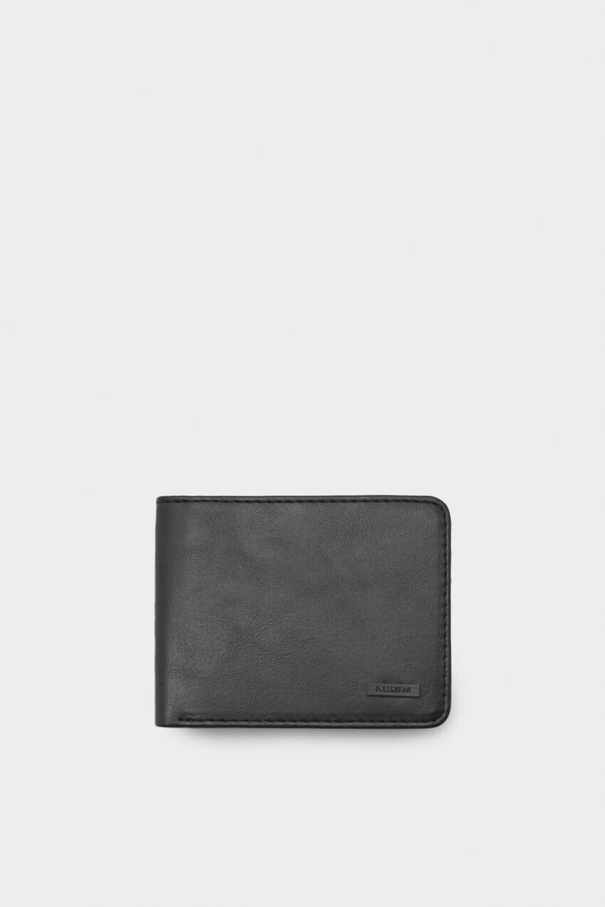 

Черный кошелек с биркой Pull&Bear, черный