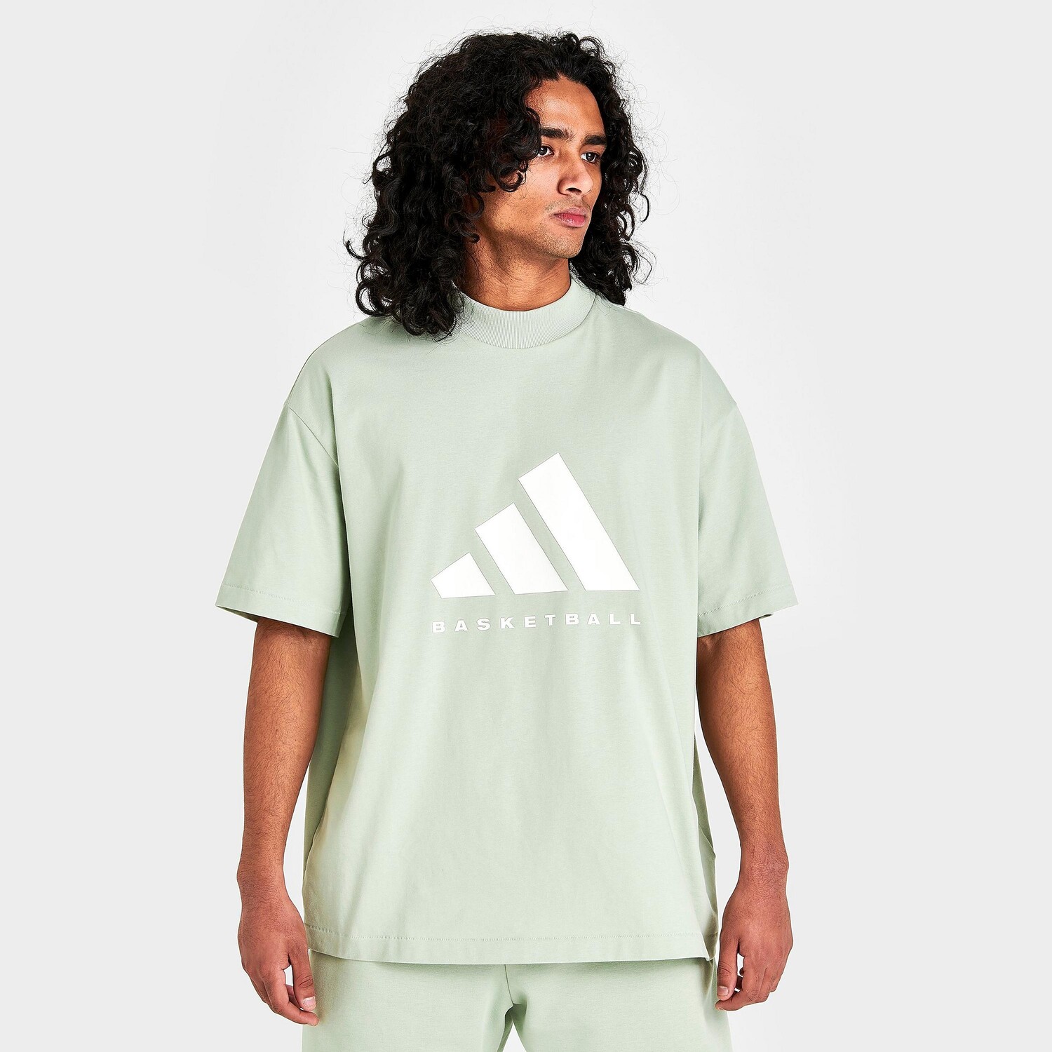 

Футболка с графическим логотипом Adidas Basketball One, зеленый