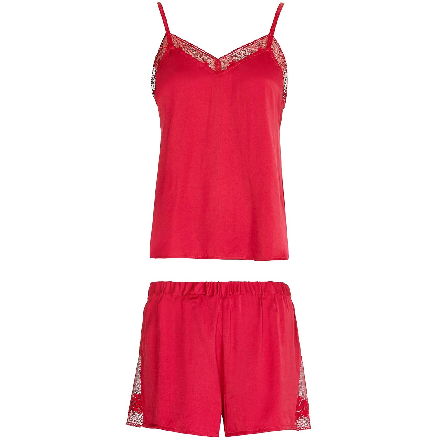 

Пижама Tommy Hilfiger Lace Accent Tank And Short, красный