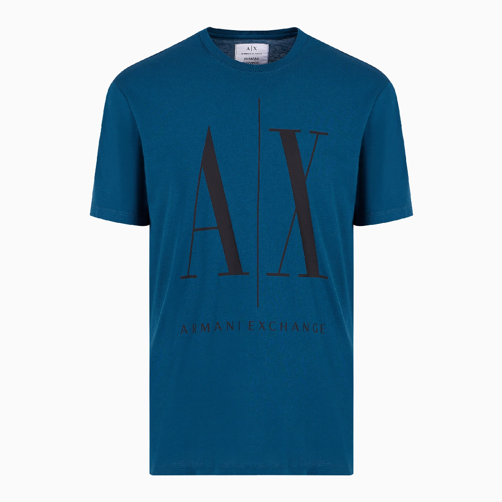 цена Футболка Armani Exchange Icon Logo Regular Fit, темно-синий