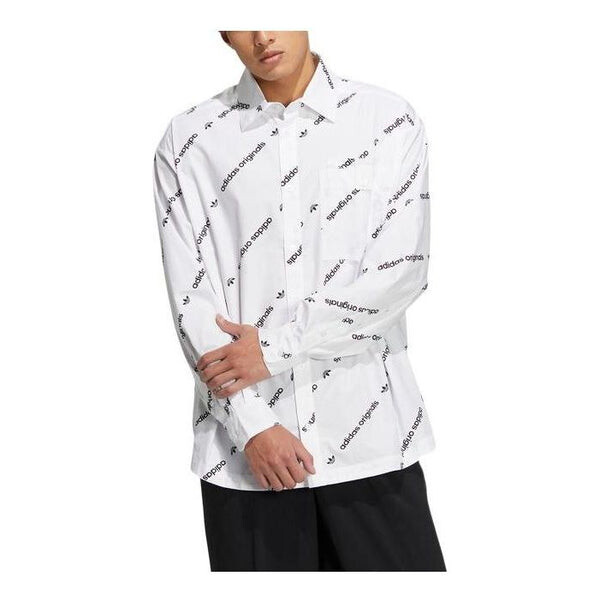 

Рубашка Adidas Originals Printing Alphabet Full Print, белый