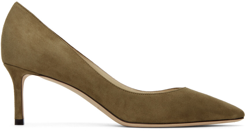 

Каблуки цвета хаки Роми 60 Jimmy Choo