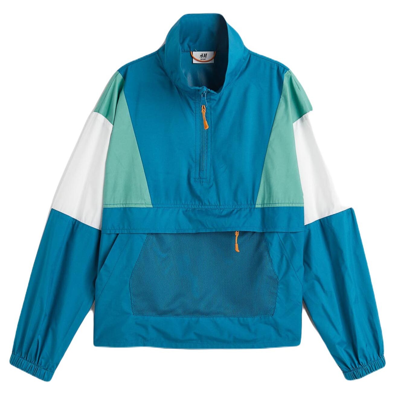 

Ветровка H&M Windproof Anorak Color-block, синий