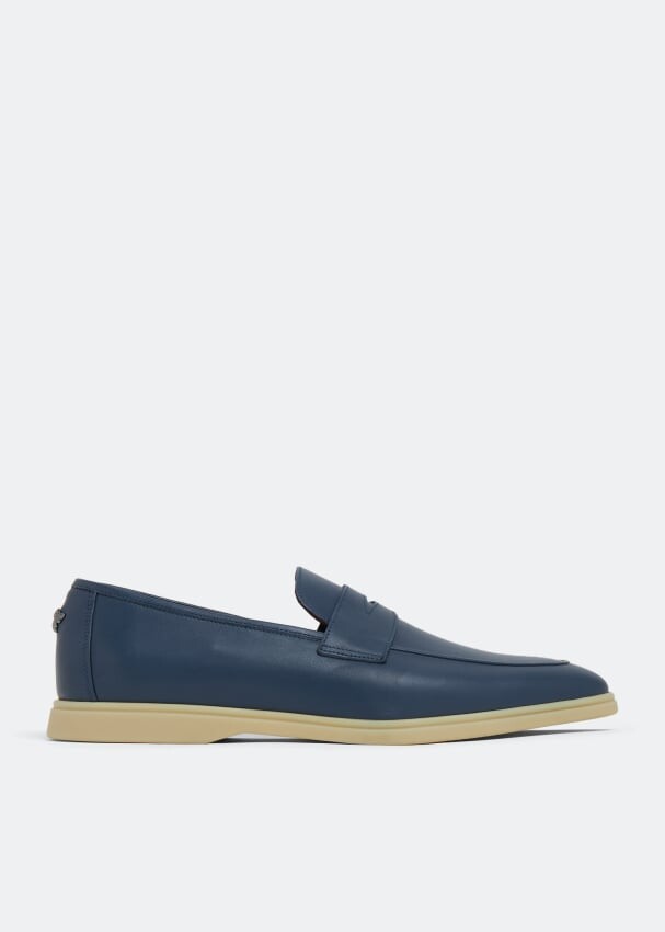 

Лоферы BOUGEOTTE Leather loafers, синий