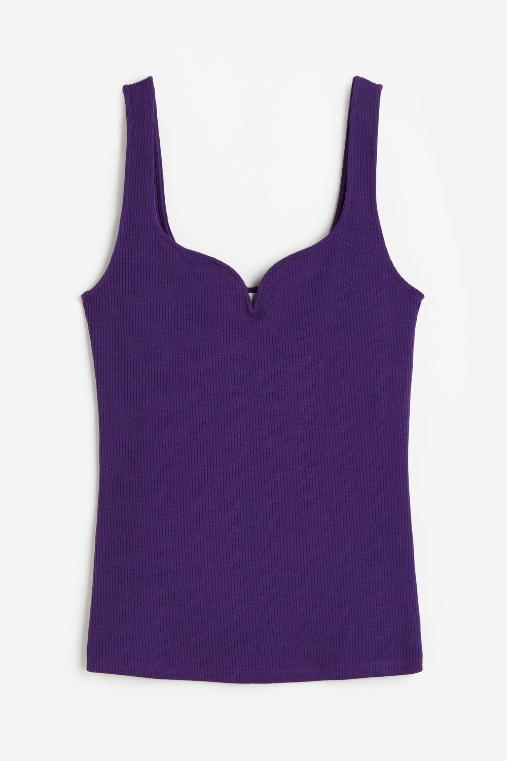 

Топ H&M Ribbed Tank, фиолетовый