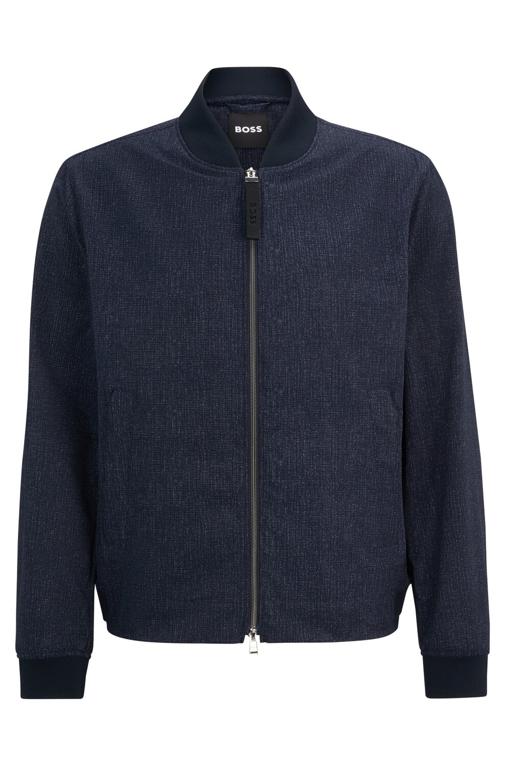 

Куртка Hugo Boss Slim-fit In Performance-stretch Water-repellent Fabric, темно-синий