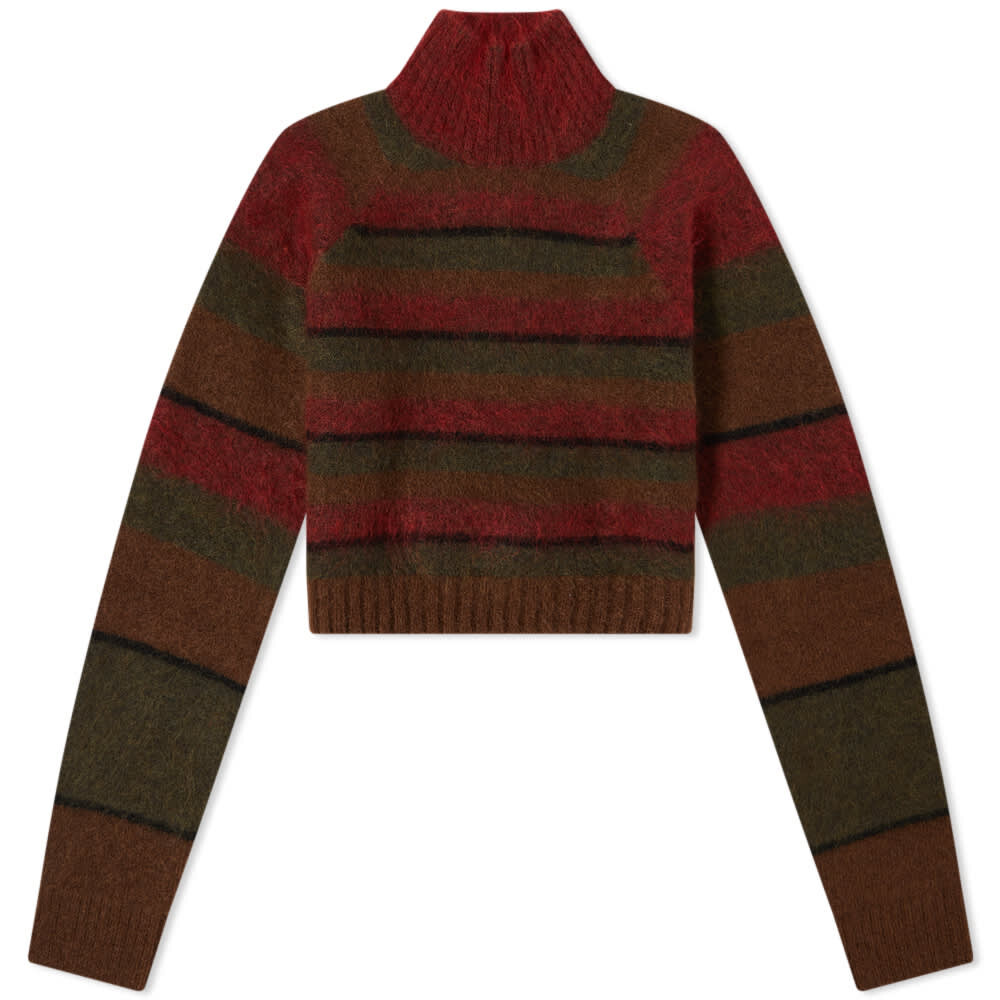 

Джемпер Danielle Guizio Striped Mohair Cropped Sweater