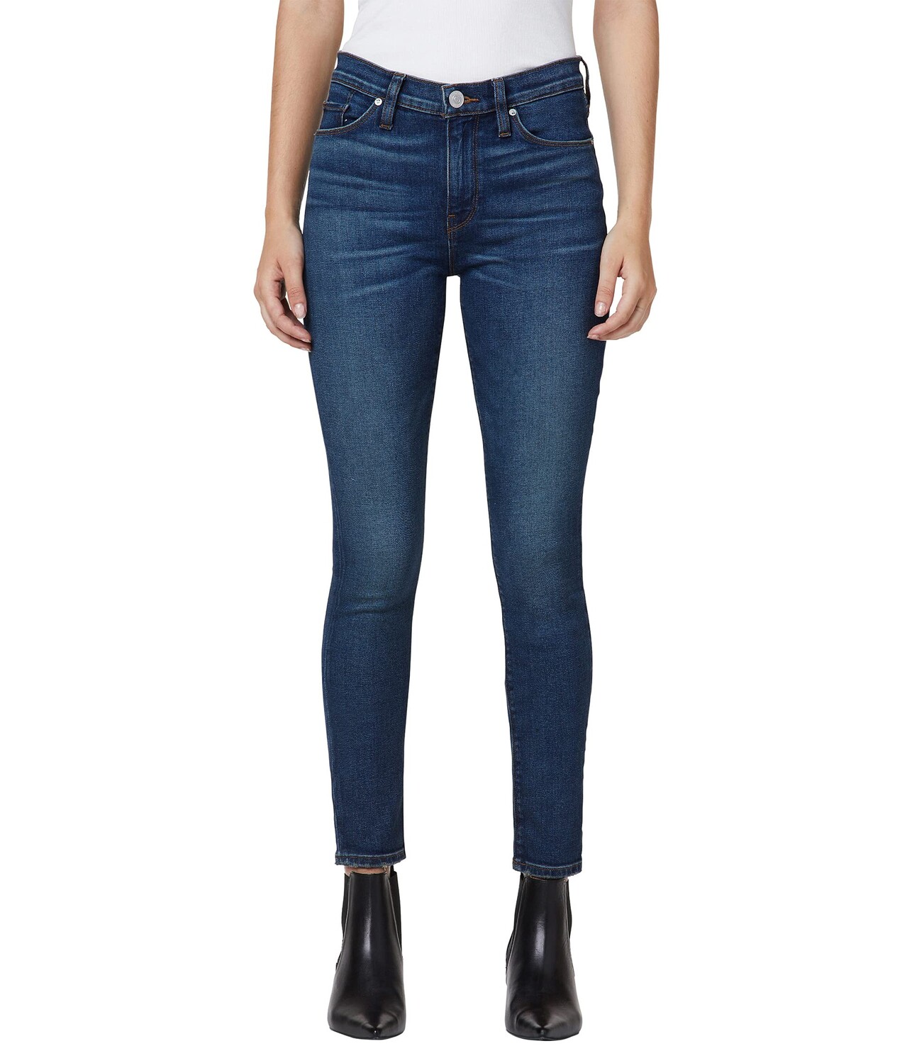 

Джинсы Hudson Jeans, Nico Mid-Rise Super Skinny Ankle in Second Chance