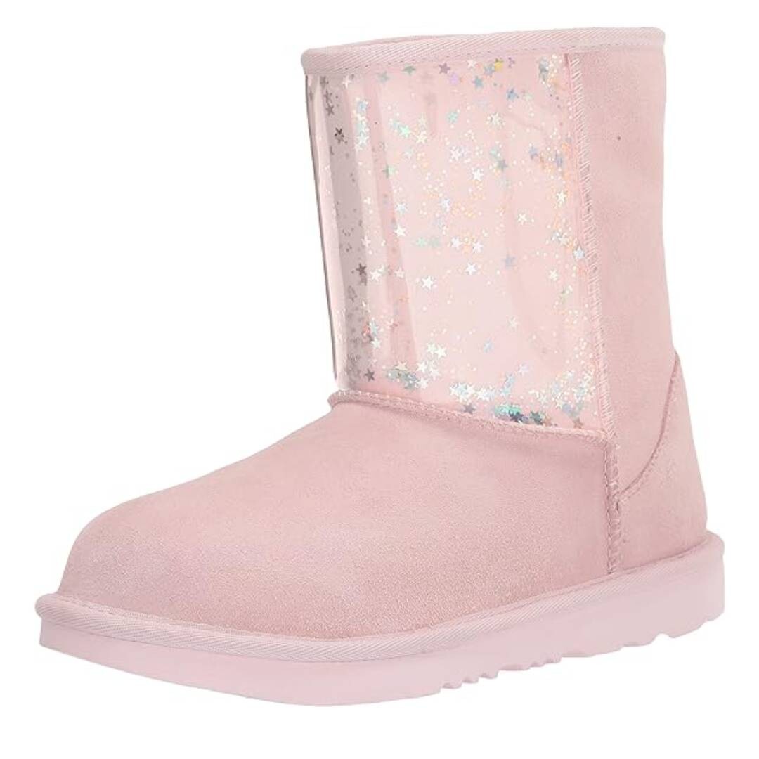 

Детские сапоги Унисекс UGG K Classic Ii Clear Glitter Fashion, розовый