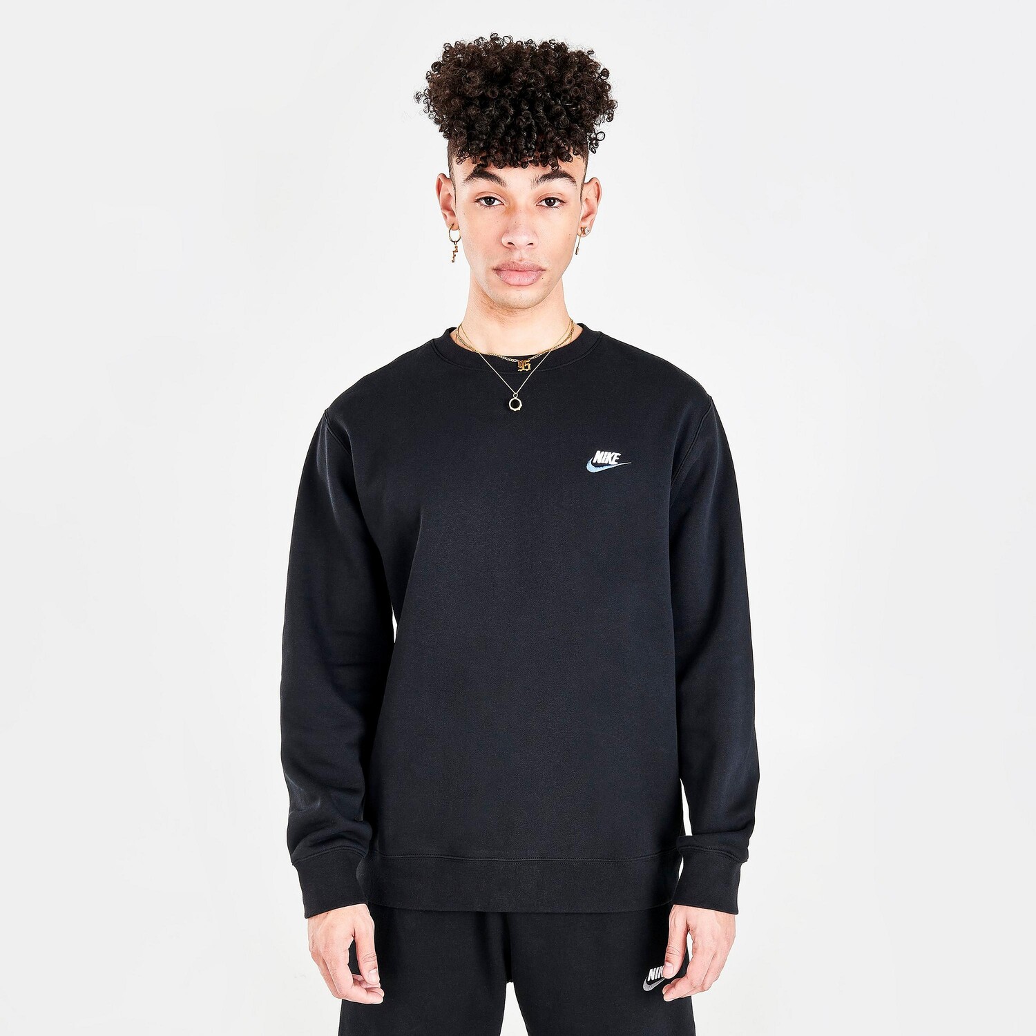 

Флисовая толстовка с круглым вырезом Nike Sportswear Club, черный