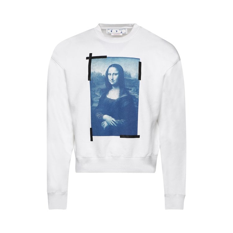 Толстовка Off-White Monalisa Over Crewneck 'White', белый - фото