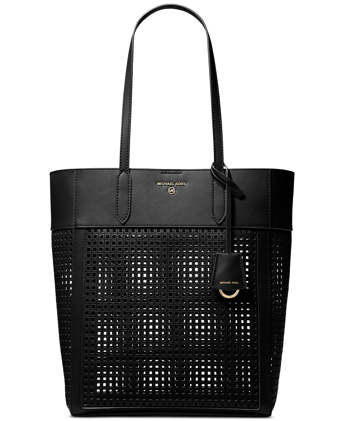 

Большая кожаная сумка-шоппер sinclair north south Michael Kors, черный