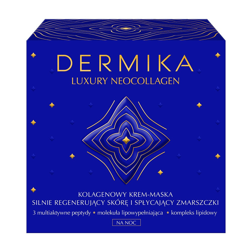 

Dermika Роскошная коллагеновая крем-маска Neocollagen для мощной регенерации кожи и уменьшения морщин на ночь 50мл
