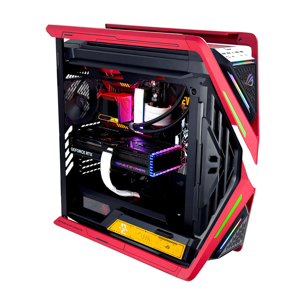 

Системный блок ASUS ROG Hyperion EVA-02 Edition, 32 ГБ/2 ТБ, i9-14900KF, RTX 4090 OC, красный/черный