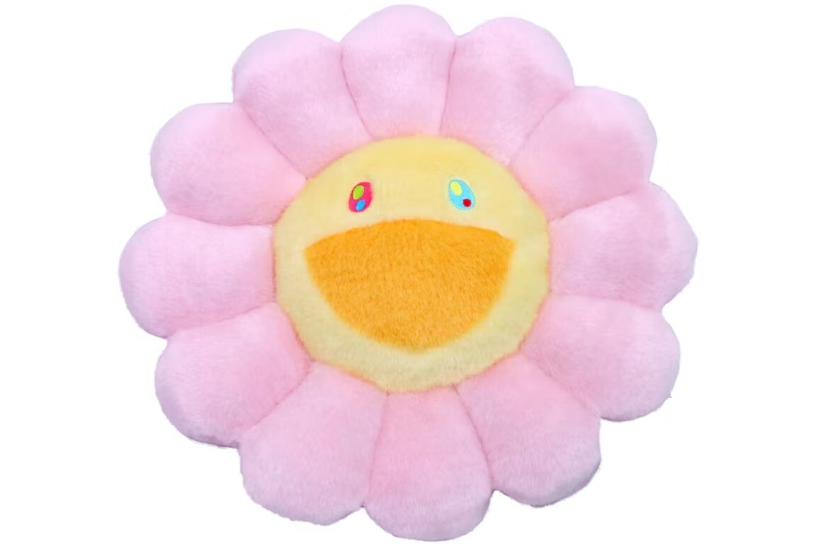 

Мягкая плюшевая фигурка Takashi Murakami Flower, 30 см, светло-розовый/желтый