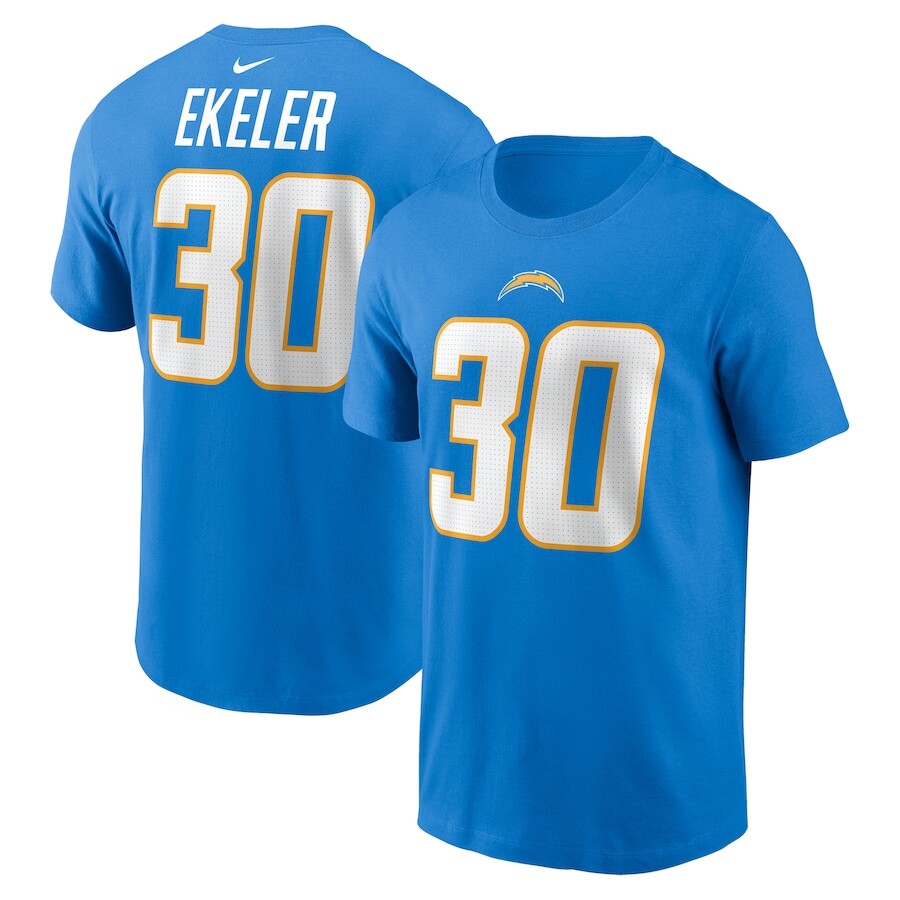

Футболка с именем и номером Nike Los Angeles Chargers, синий
