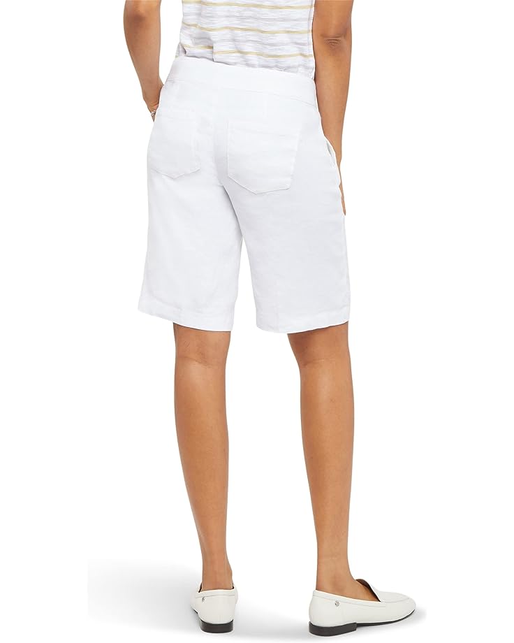 

Шорты NYDJ Modern Bermuda Shorts in Stretch Linen Twill, цвет Optic White