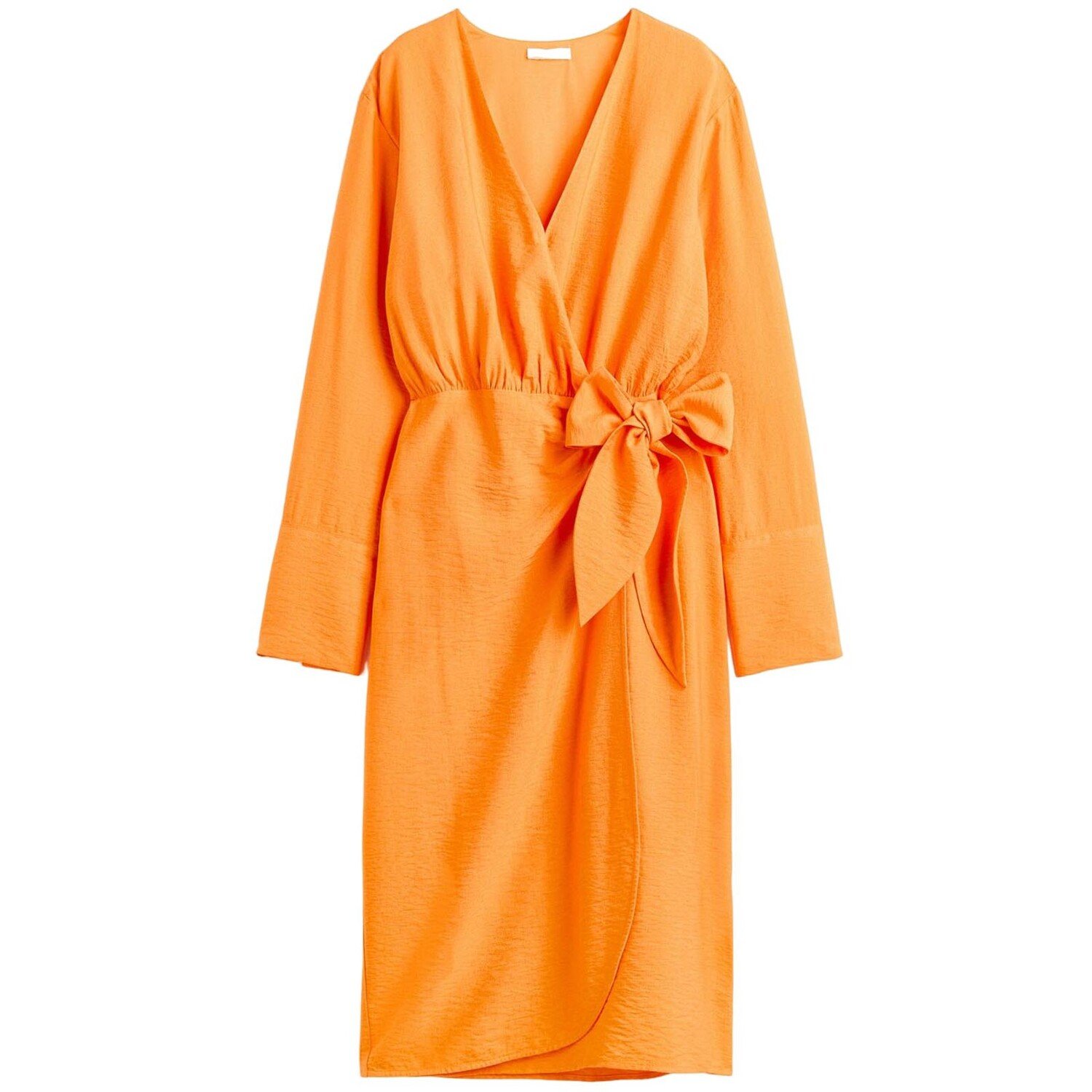 

Платье H&M Tie-detail Wrap, оранжевый